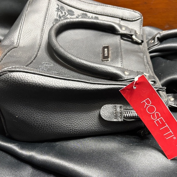 Rosetti Black Floral Satchel - Picture 8 of 11